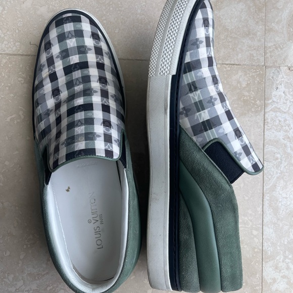 LOUIS VUITTON  Green Monogram Twister Slip-On Sneaker - Picture 4 of 15